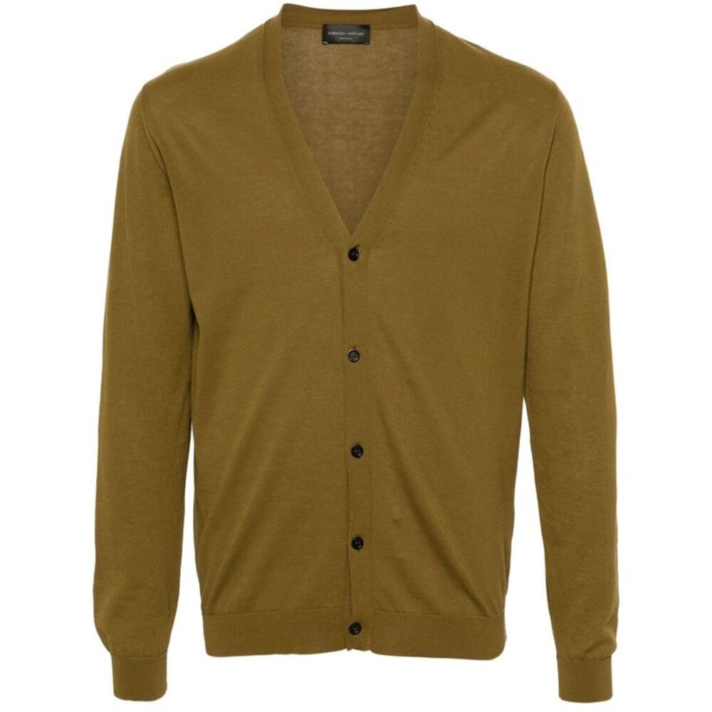 Roberto Collina Men Cotton Cardigan